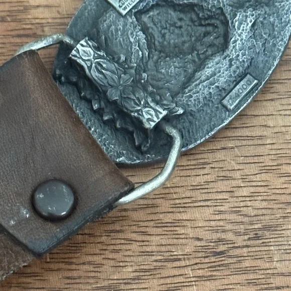 Western Rose Small Siskiyou Belt Buckle Vtg 1985 Metal - Picture 5 of 10